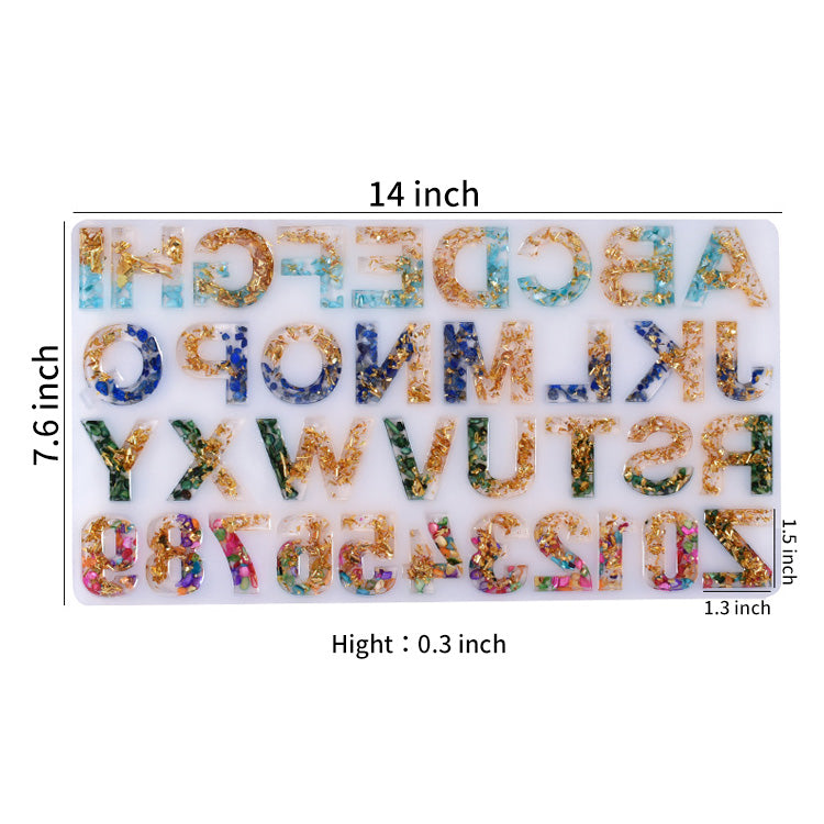 Alphabet Keychain Mold