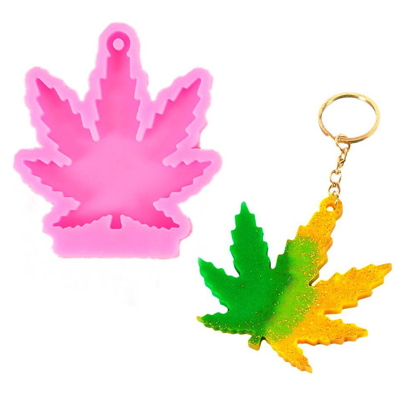 Pot Leaf Keychain Molds