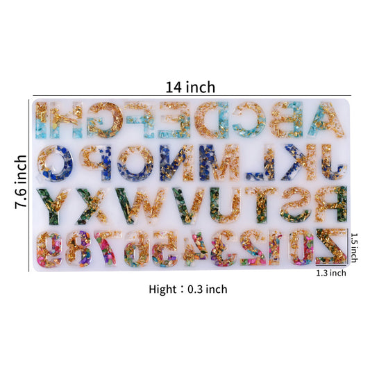 Alphabet Keychain Mold