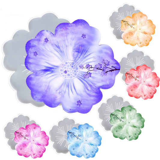 Flower Tray & Coasters Set Mold