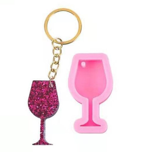 Wine Glass Keychain Molds
