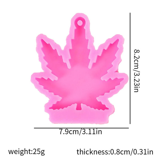 Pot Leaf Keychain Molds